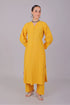 Veshbhoshaa Bluesaanchi Women'S Yellow Kurti With Trouser Pajama Set